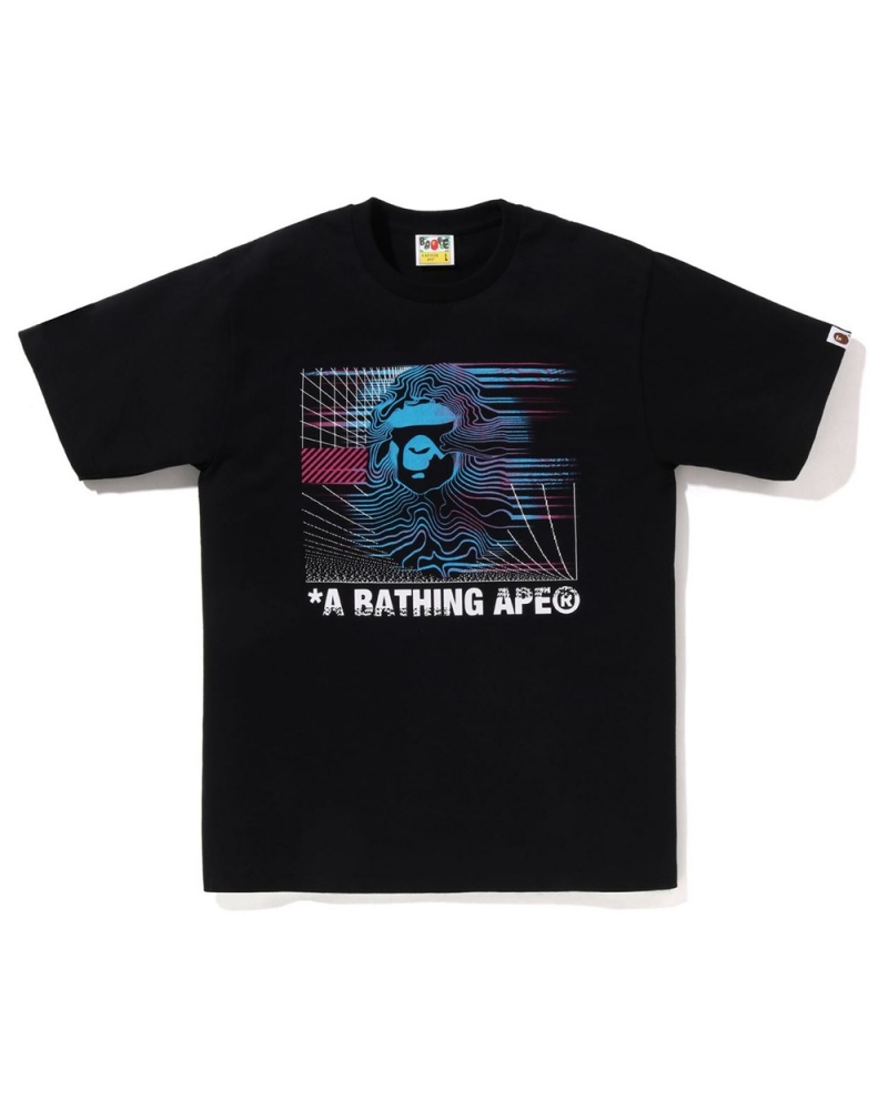 T Shirts Bape Aero Noir Homme | VDV-08734123